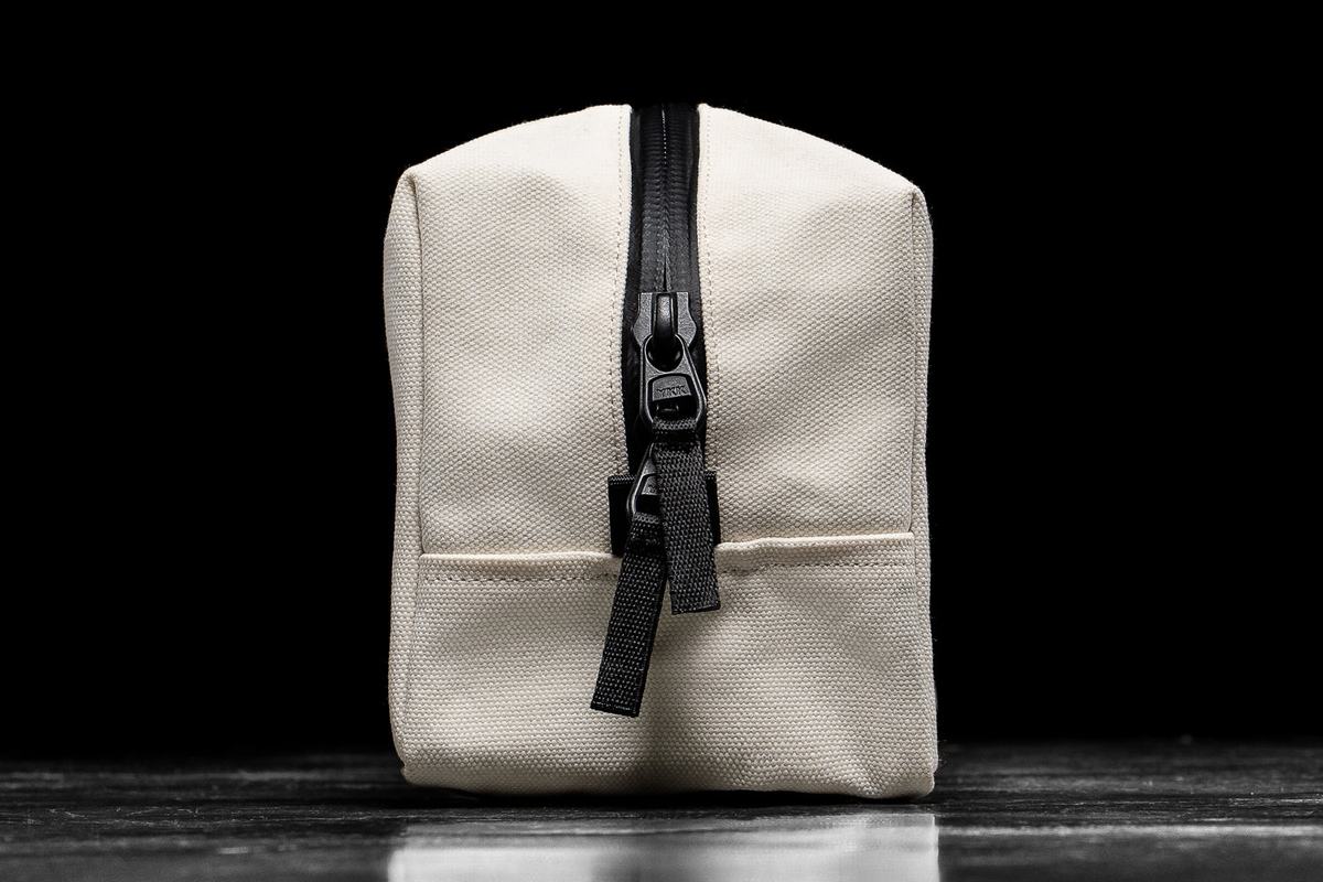 Nobull Waxed Canvas Kit Women's Bags White | Australia (TJ0197)